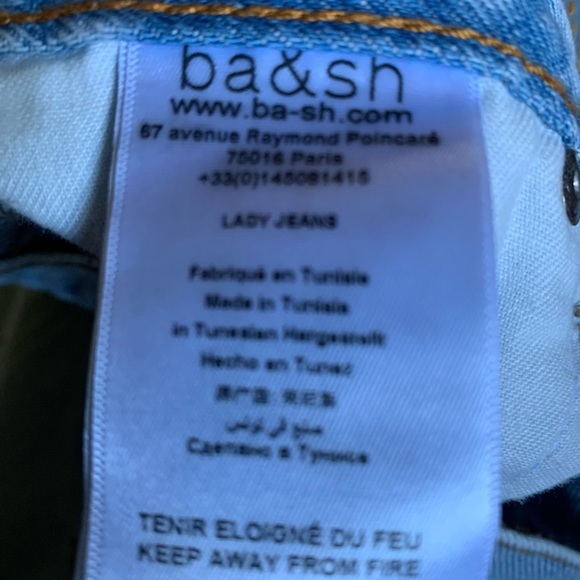 Women’s ba & sh light blue high rise loose fit jean - Picture 4 of 5